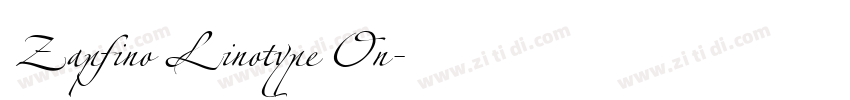 Zapfino Linotype On字体转换